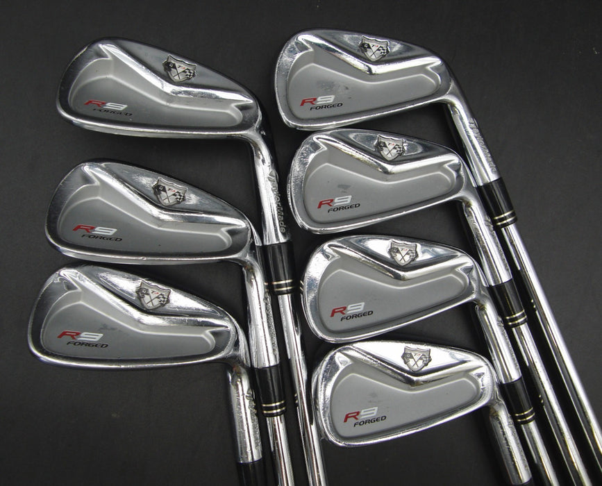 Set of 7x TaylorMade R9 Forged Irons 4-PW Regular Steel Shafts Golf Pride Grips