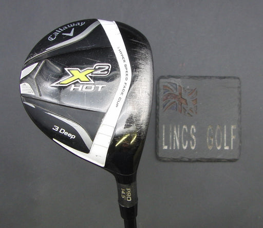Callaway X2 Hot Pro 14.5° 3 Wood Stiff Graphite Shaft Prosimmon Grip