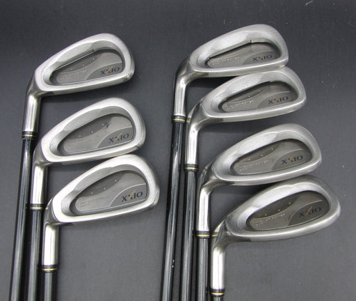 Set of 7x Left-Handed XXIO Impact Power Body 5-SW Irons Stiff Graphite Shafts*