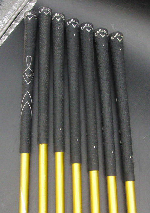 Set of 7 x Callaway Warbird 5-SW Irons Regular Graphite Shafts Callaway Grips