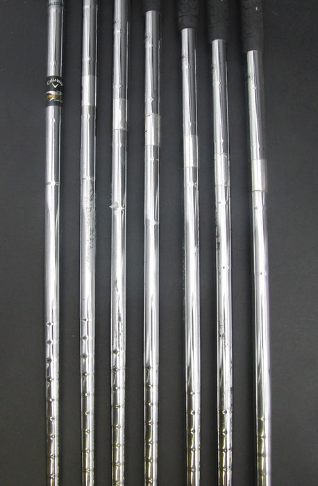 Set of 7x Callaway Warbird 5-SW Irons Uniflex Steel Shafts Callaway Grips*