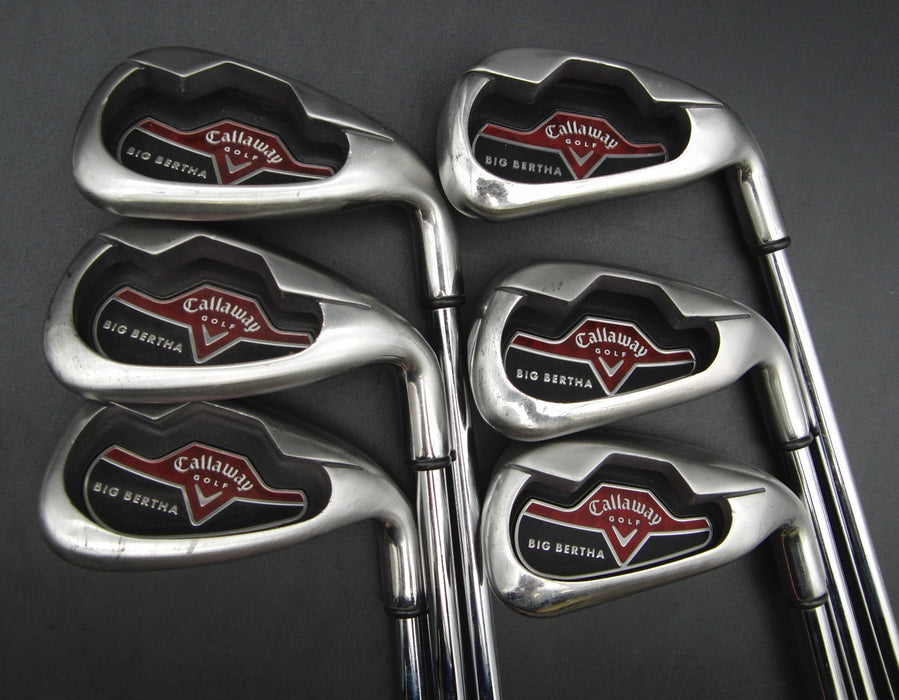 Set of 6x Callaway Big Bertha 2006 Irons 5-PW Stiff Steel Shafts Callaway Grips*