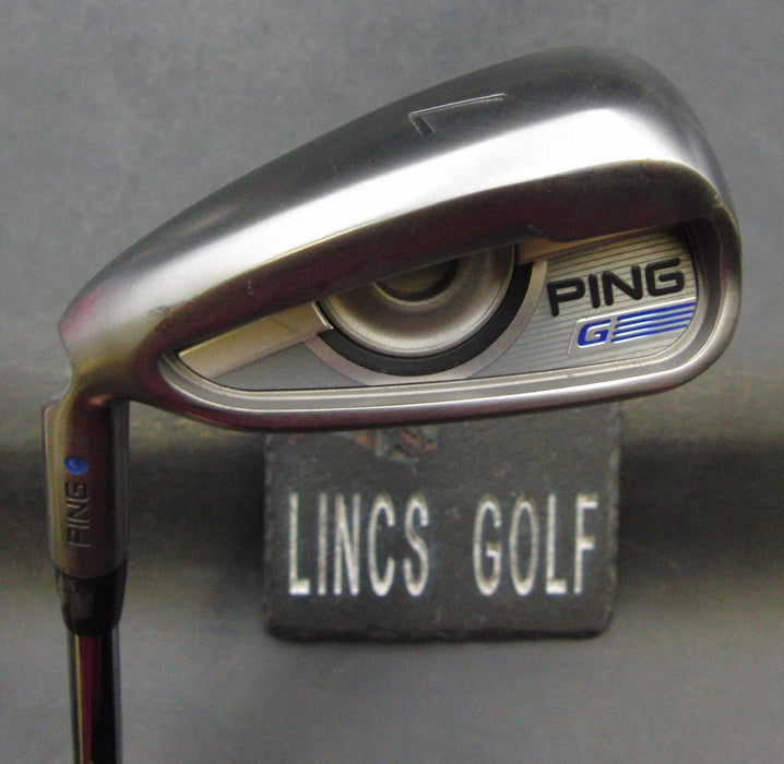 Left-Handed Ping G Series Blue Dot 7 Iron Regular Steel Shaft Ping Grip