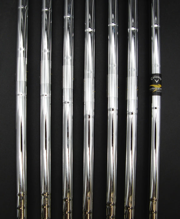 Set of 7x Callaway WarBird Irons 5-SW Uniflex Steel Shafts Callaway Grips