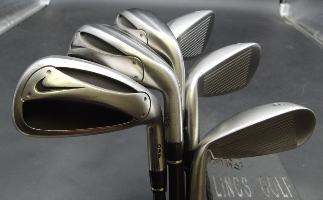 Set of 6x Nike Slingshot OSS 5-PW Irons Stiff Graphite Shafts Nike Grips