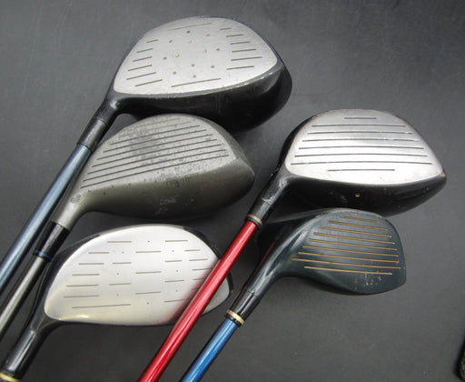 Set of 5x Multi Brands Drivers Regular Graphite Shafts Royal Grip + Black Grips