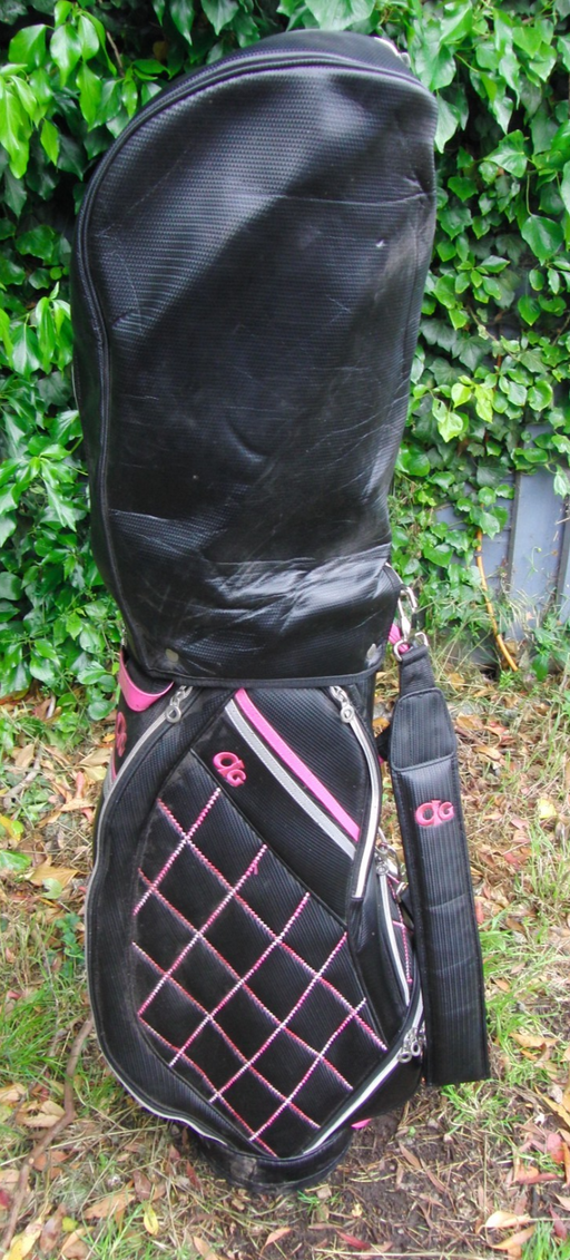 5 Division aG Pink Golf Cart Carry Trolley Golf Clubs Bag*