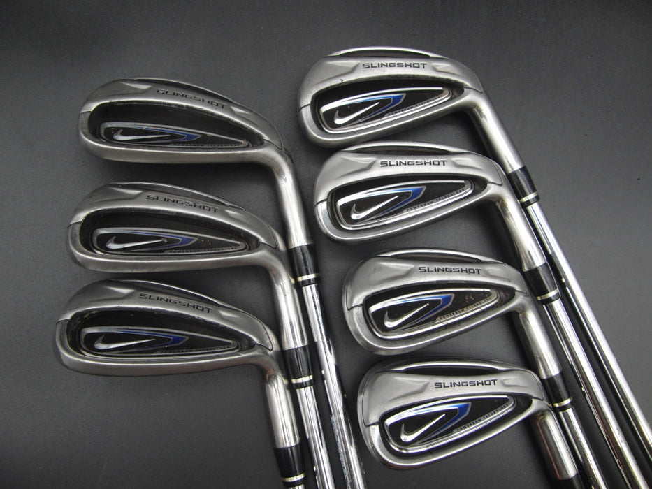 Set of 7x Nike Slingshot Irons 5-SW Uniflex Steel Shafts Nike Grips*