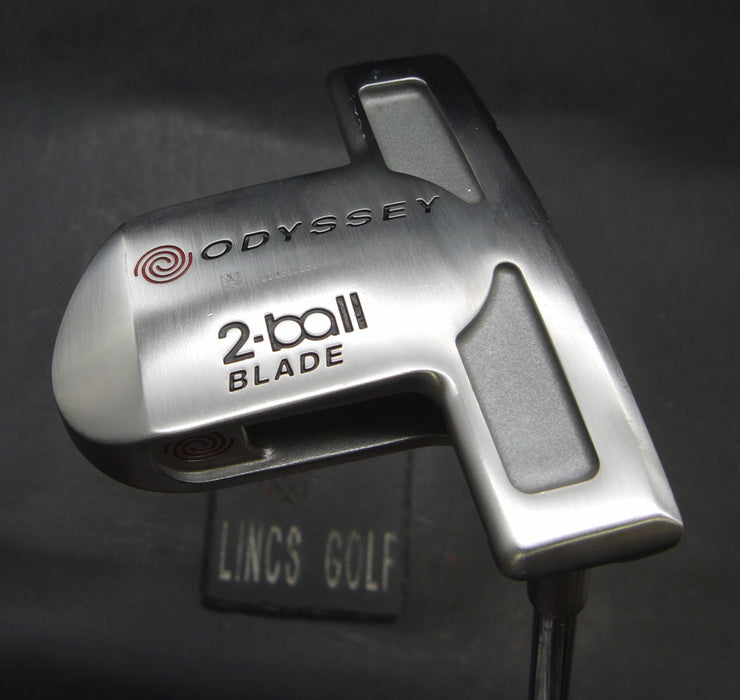 Odyssey White Hot 2-Ball Blade Putter Steel Shaft 86cm Length Odyssey Grip*