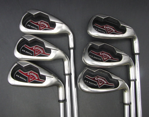Set of 6x Callaway Big Bertha 2006 5-PW Irons Regular Steel Shafts*