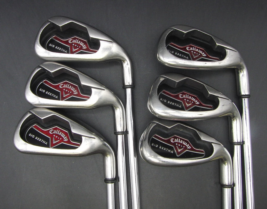 Set of 6x Callaway Big Bertha 2006 5-PW Irons Regular Steel Shafts*
