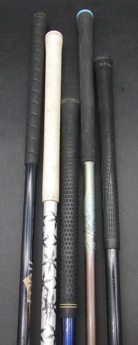 Set of 5x Multi Brands Drivers Stiff & Regular Graphite Shafts Black Grips