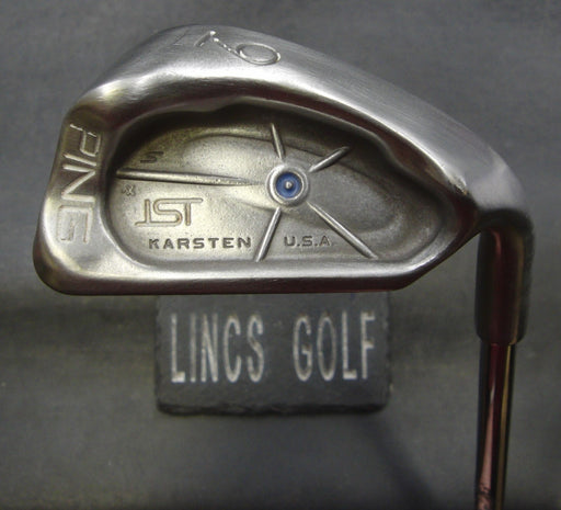 Ping ISI Karsten Blue Dot 9 Iron Stiff Steel Shaft Lamkin Grip