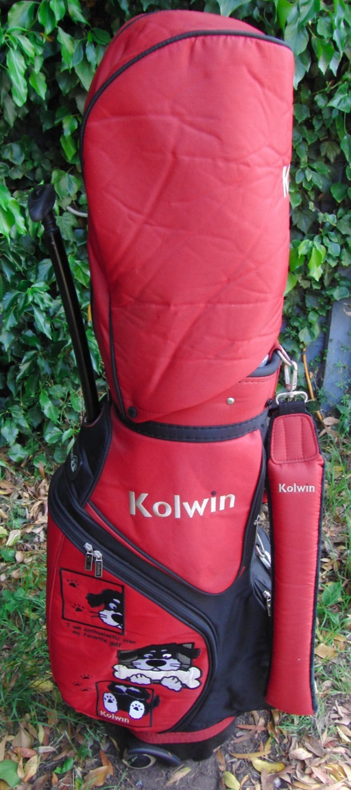 5 Division Kolwin Trolley Cart Carry Golf Clubs Bag With Wheels*