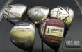 Set of 5x Multi Brands Drivers Stiff & Regular Graphite Shafts Black Grips