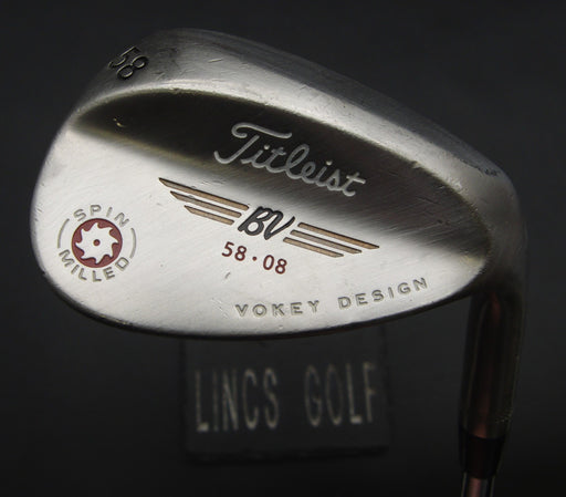 Titleist BV Vokey Design SM 58° Sand Wedge Stiff Steel Shaft Golf Pride Grip
