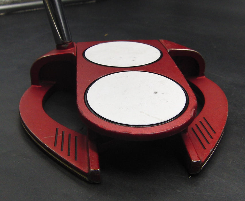 Odyssey O Works Red 2-Ball Fang Putter 81cm Length Steel Shaft SuperStroke Grip*