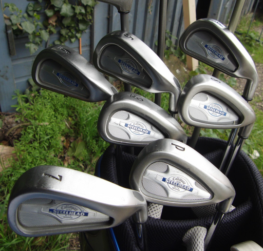 Set of Callaway SteelHead X14 Iron 4-PW+ Driver+ 3 Wood+5 Wood +Texlite Putter*