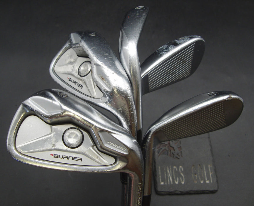 Set of 5x TaylorMade Burner Forged Irons 6-PW Stiff Graphite Shafts Iomic Grips