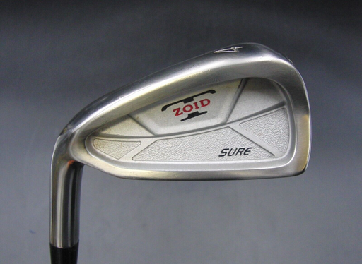 Left Handed Mizuno T-Zoid Sure 4 Iron Stiff Flex Steel Shaft Golf Pride Grip