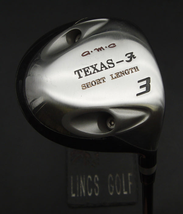 A.M.C Texas-F Short Length 3 Wood Regular Graphite Shaft Pride Grip
