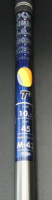 Japanese PRGR T3 Model 305 10.5° Driver Regular Graphite Shaft PRGR Grip + H.C.