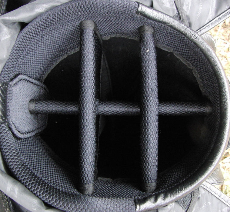 6 Division Bridgestone TourStage Carry Cart Tour Golf Clubs Bag