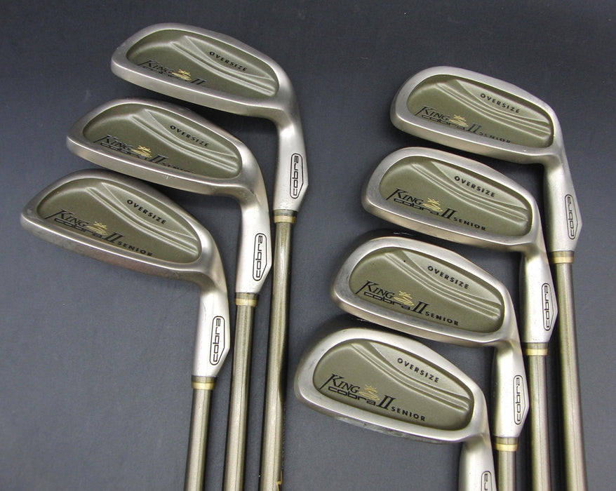 Set of 7x Cobra II Oversize 4-PW Irons Senior Graphite Shafts Cobra Grips