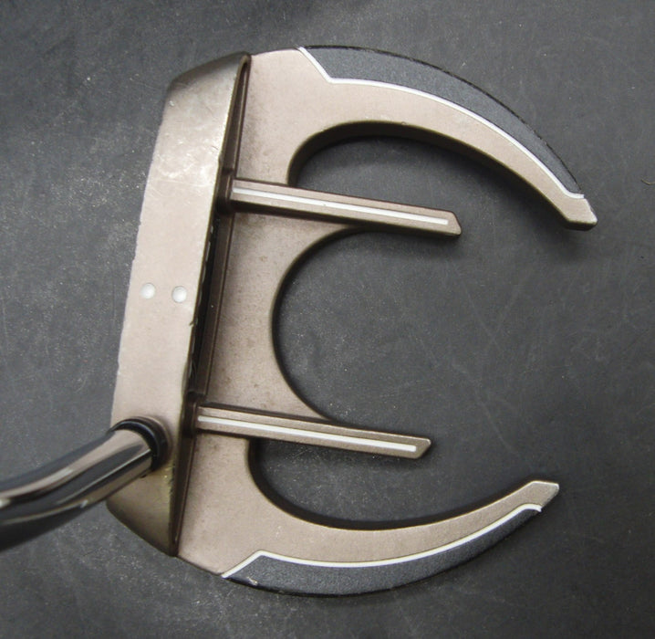 Odyssey White Ice Sabertooth Putter Steel Shaft 83cm Length Psyko Grip*