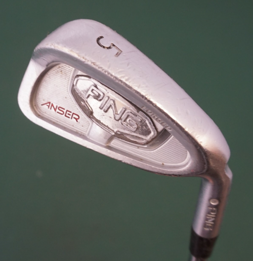 Ping Anser Forged White Dot 5 Iron Stiff Steel Shaft Ping Grip