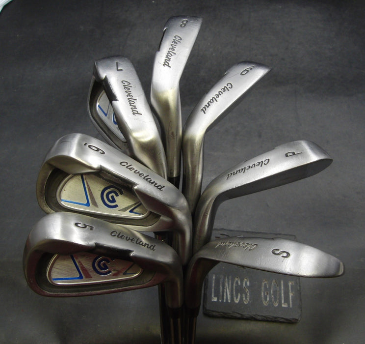 Set of 7 x Cleveland CG Irons 5-SW Stiff Steel Shafts Cleveland Grips