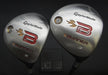 Set of 2 TaylorMade Burner 15° 3 & 18° 5 Woods Stiff Graphite Shafts T/M Grips