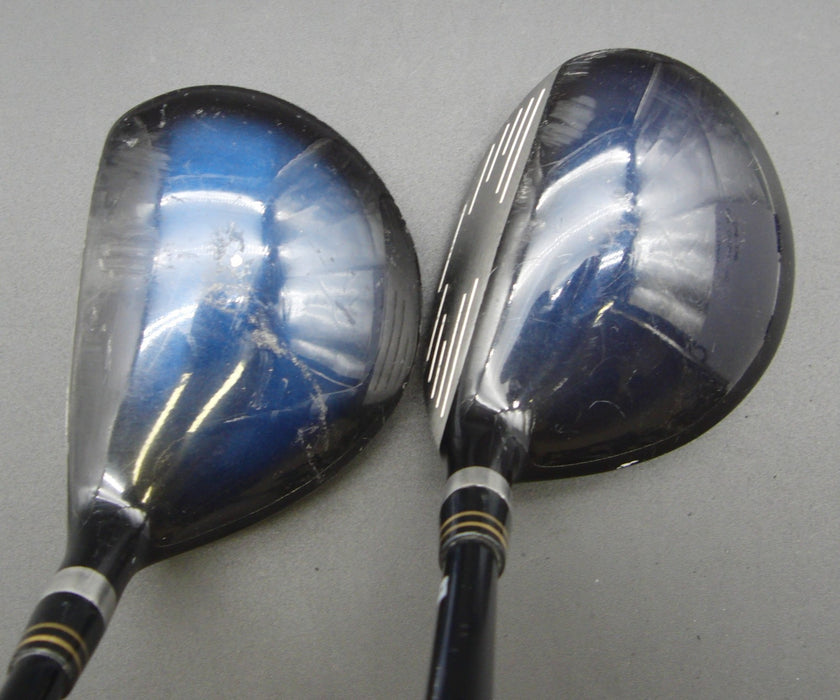 Set of 2 Spalding Tour Pro Grind 18° 5 + 21° 7 Woods Stiff Graphite Shafts