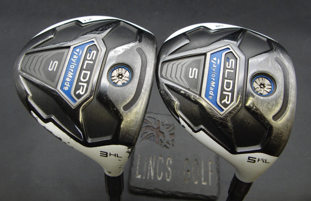 Set of 2 TaylorMade SLDR 17° 3 Wood + 21° 5 Wood Regular Graphite Shafts