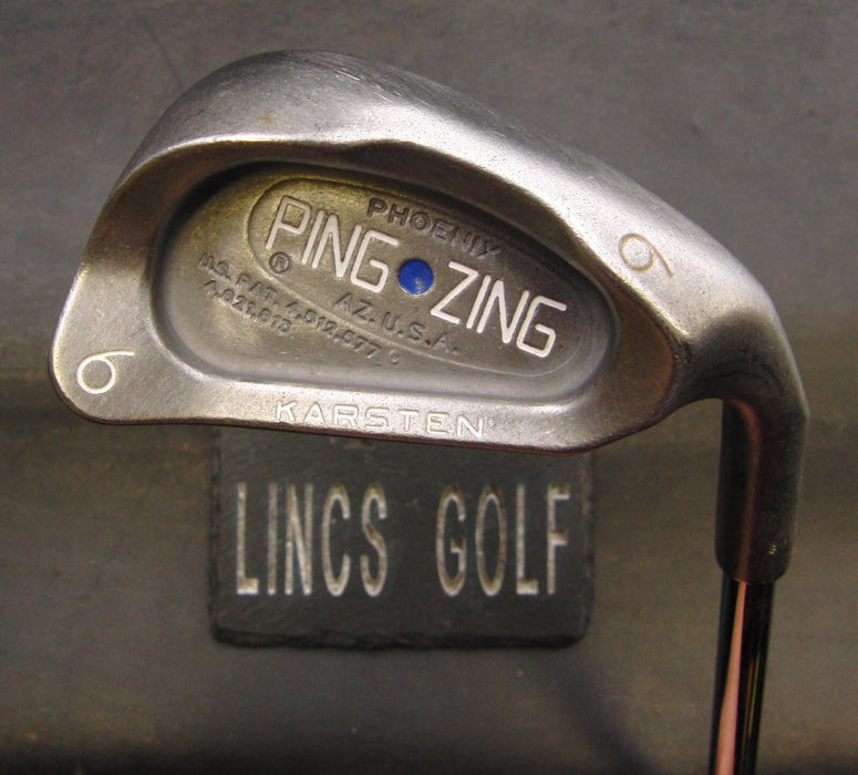 Ping Zing Karsten Blue Dot 6 Iron Stiff Steel Shaft Lamkin Grip