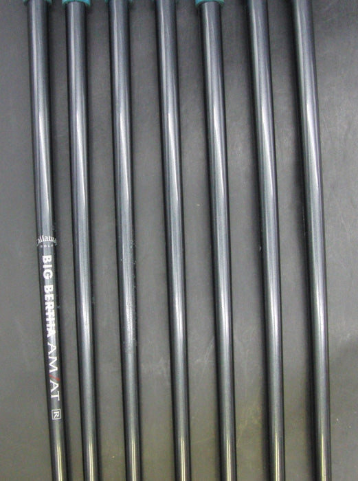 Set of 7 x Callaway Big Bertha 2002 Irons 5-10+GW Regular Graphite Shafts*