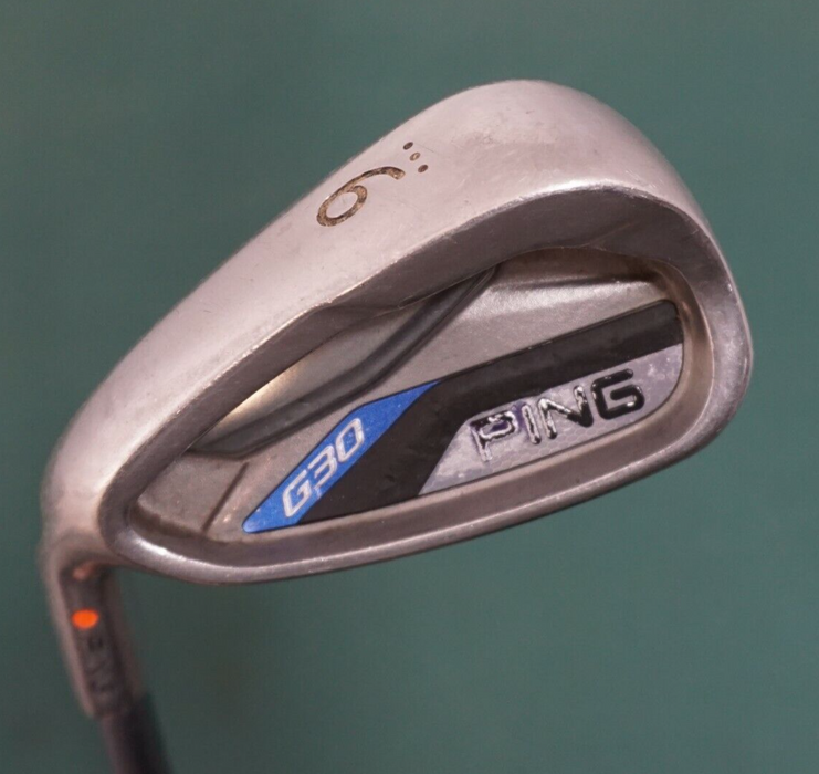 Left-Handed Ping G30 Orange Dot 9 Iron Regular Graphite Shaft Golf Pride Grip