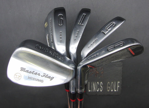 Half Set of 5x Mizuno Master Flag 3, 5, 7 & 9 Irons + Sand Wedge Regular Steel