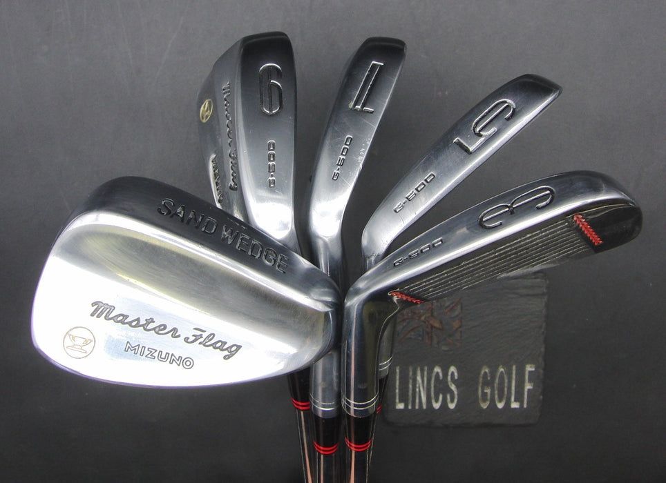 Half Set of 5x Mizuno Master Flag 3, 5, 7 & 9 Irons + Sand Wedge Regular Steel