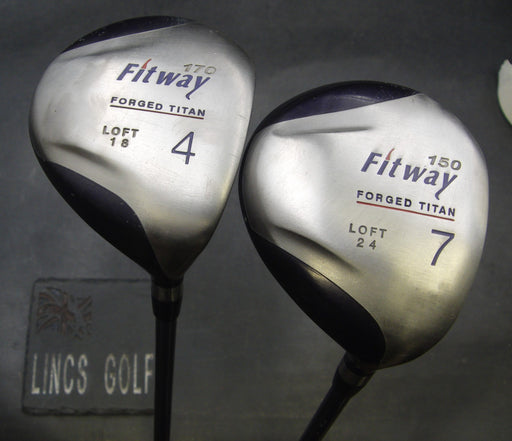 Set of 2 Fitway Forged Titan 18° 4 & 24° 7 Woods Ladies Graphite Shafts