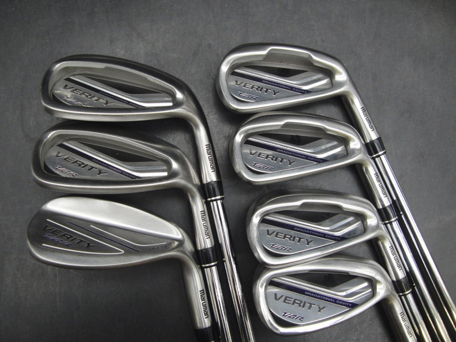 Set of 7x Maruman Verity VGR Irons 5-SW Stiff Steel Shafts Maruman Grips*