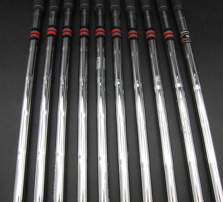 Set of 10x TaylorMade R5 XL 3-SW + AW Irons Stiff Steel Shafts TaylorMade Grips
