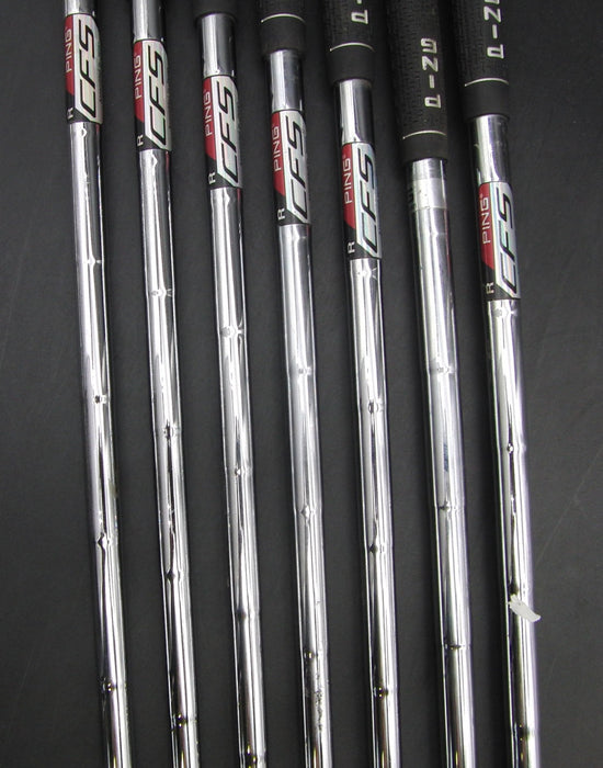 Polished Set of 7x Ping Zing Beryllium Copper BeCu Green Dot 5-SW Irons Stiff