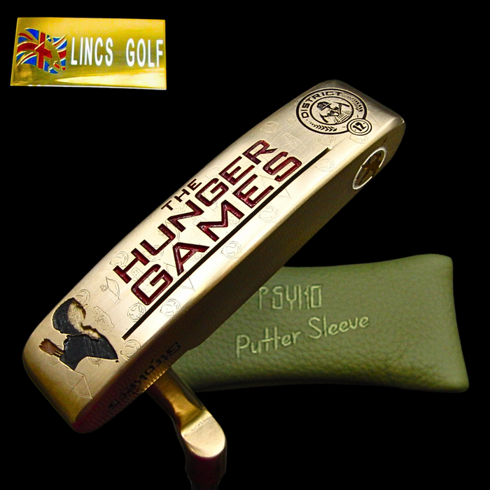 Custom Milled Hunger Games Themed Ping Anser Putter 86cm Genuine Leather HC