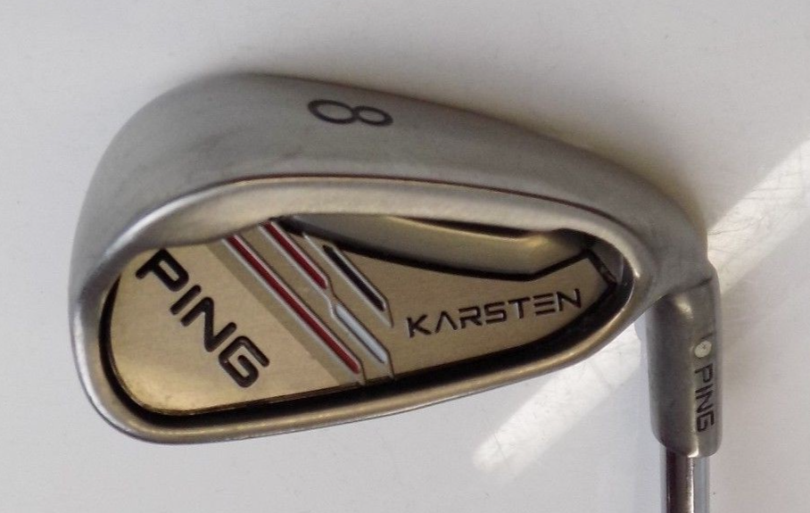 Ping Karsten White Dot 8 Iron Ping Regular Flex Steel Shaft Ping Grip