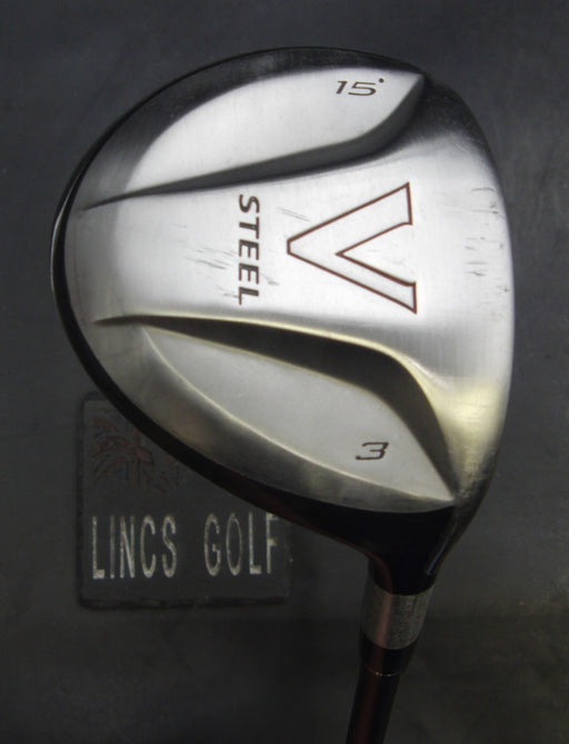 TaylorMade V Steel 15° 3 Wood Stiff Graphite Shaft TaylorMade Grip
