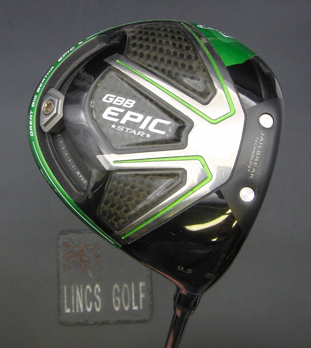 Callaway Epic Star GBB 9.5° Driver Stiff Graphite Shaft Golf Pride Grip*