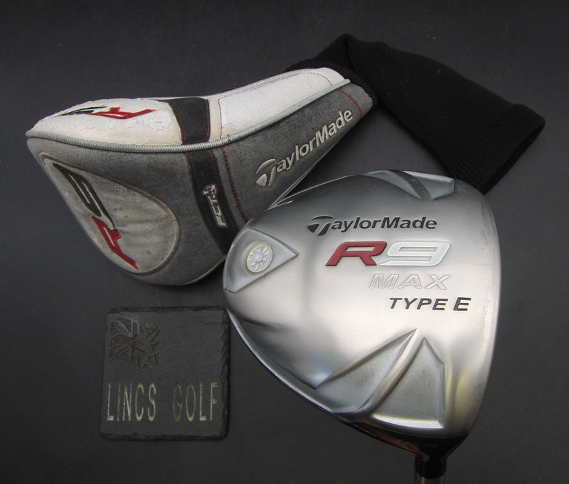 TaylorMade R9 Max Type E 10.5° Driver Stiff Graphite Shaft TaylorMade Grip + HC
