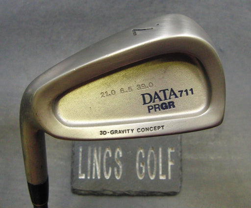 Left Handed PRGR Data 711 7 Iron Regular Graphite Shaft No1 Grip