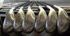 Set of 6x Spalding High Ball Irons 5-PW Stiff Graphite Shafts Spalding Grips